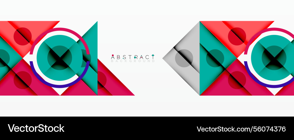 Abstract geometric composition with intersecting Abstract geometric composition with intersecting vector image