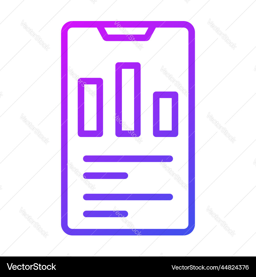 Analytics icon user interface as a simple sign Vector Image