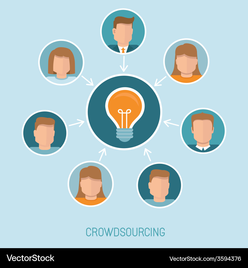 Collaborative Idea Generation Vector Image