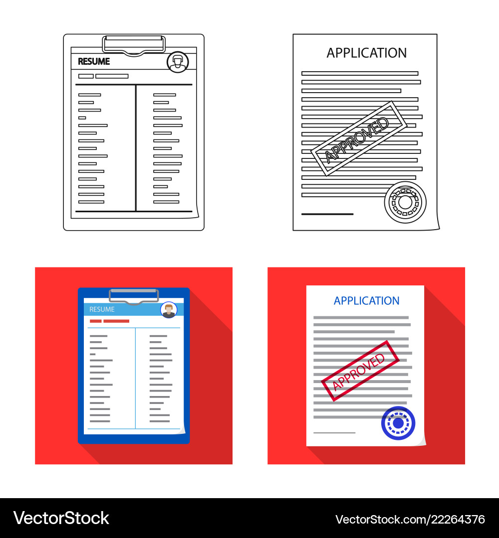 Design of form and document icon Vector Image