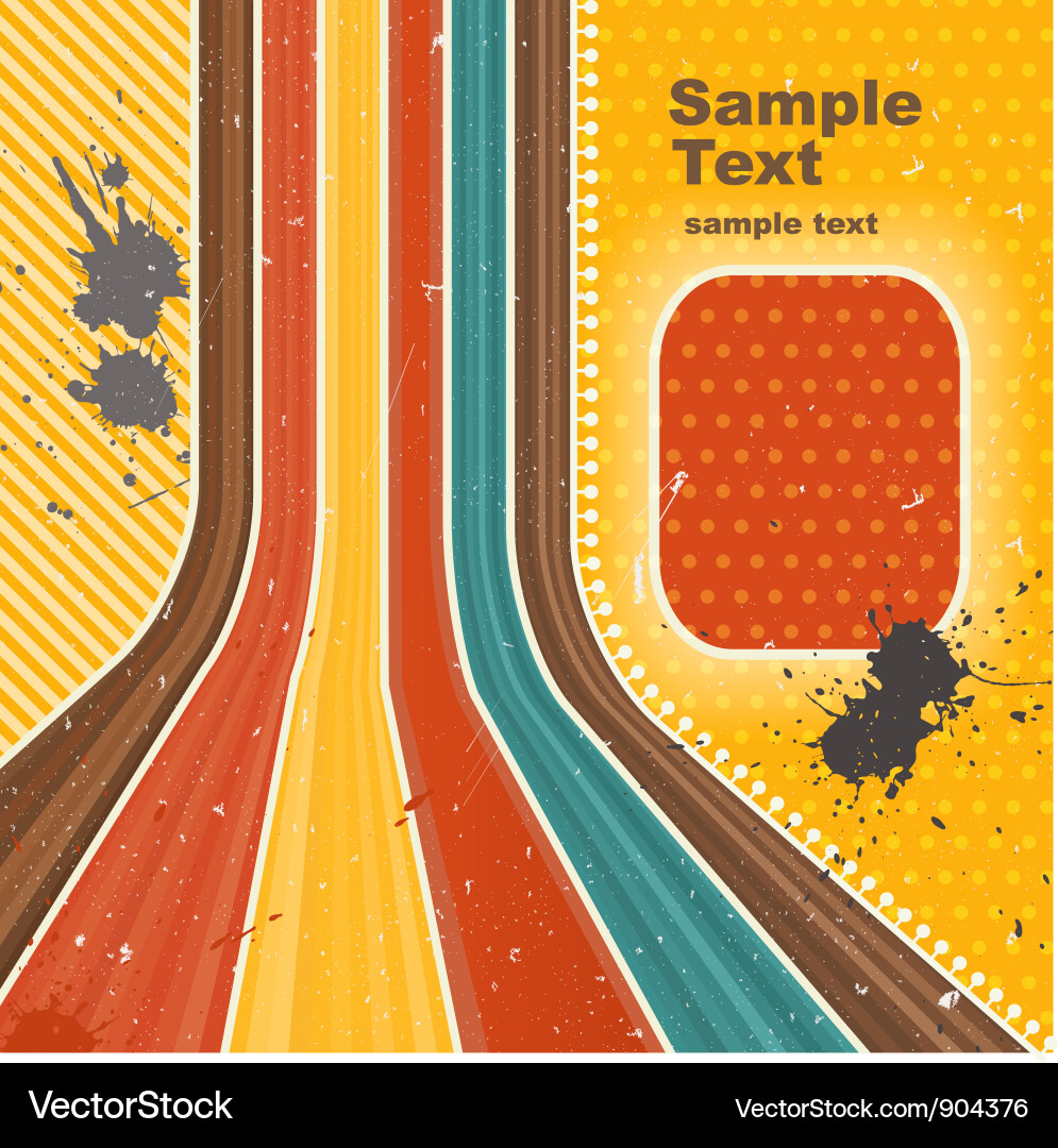 Grunge Retro Poster Background Vector Image