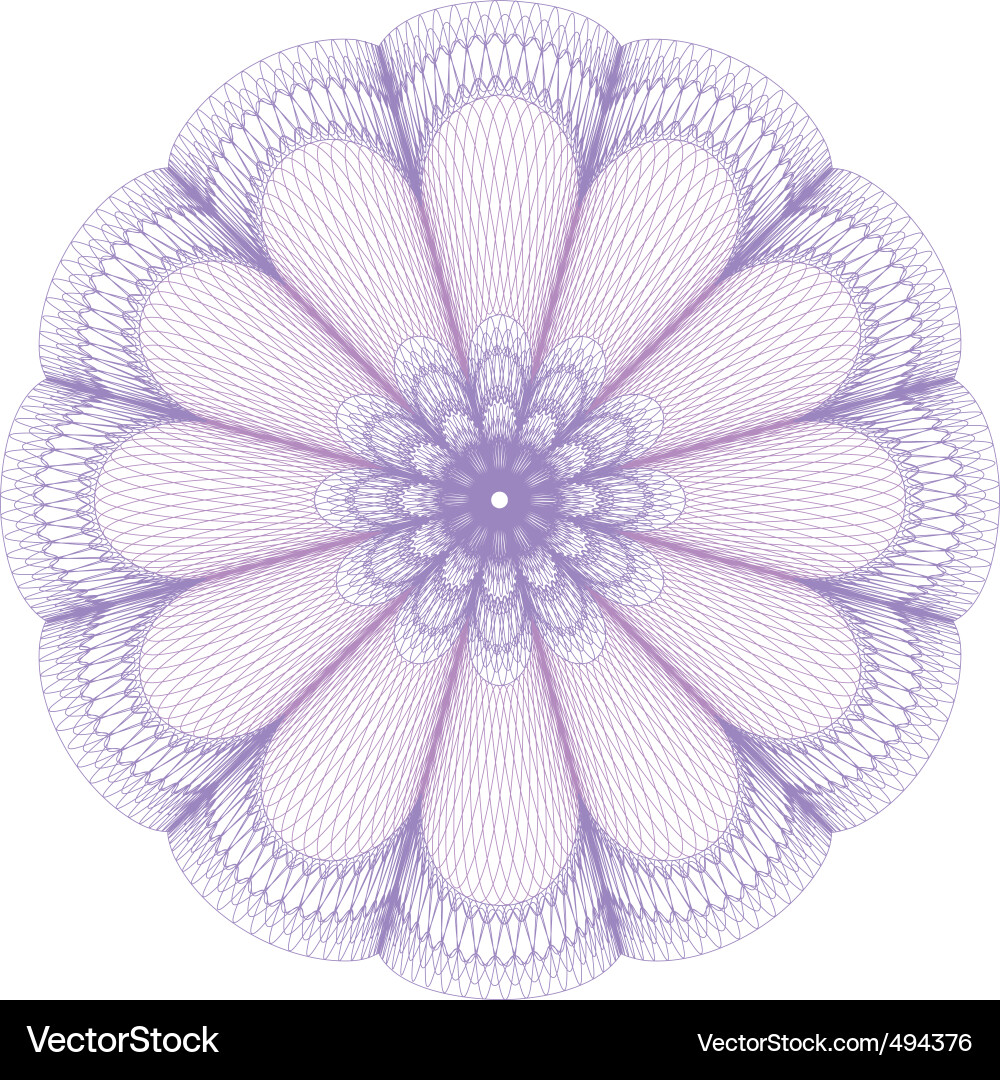 Intricate Guilloche Pattern Vector Image
