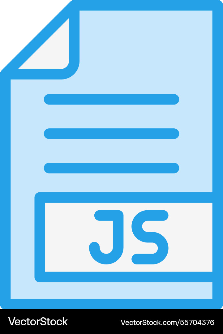 Js icon design Vector Image