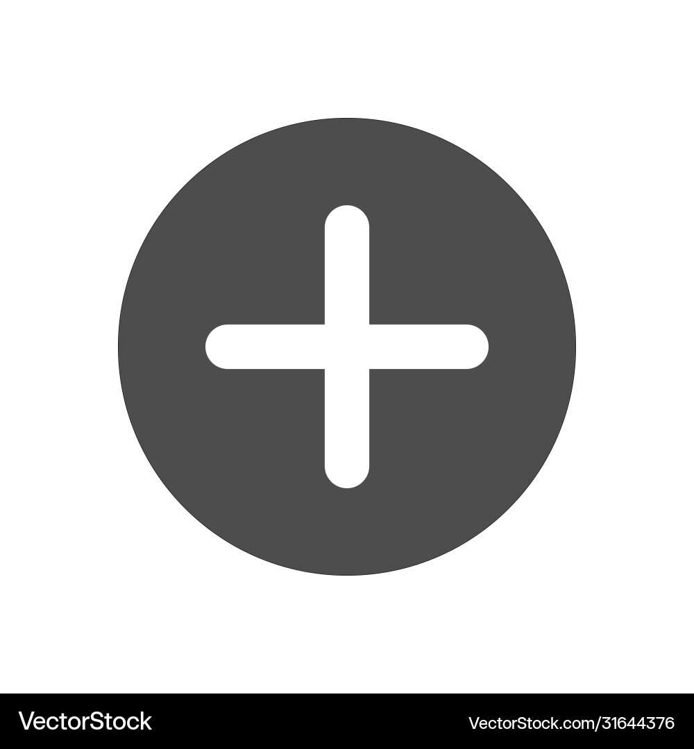 Plus icon add addition Plus icon add addition vector image