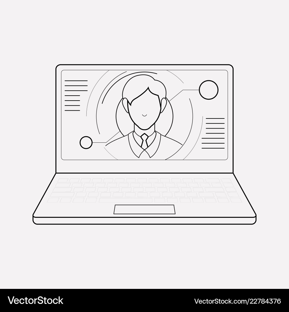 User experience icon line element User experience icon line element Vector Image