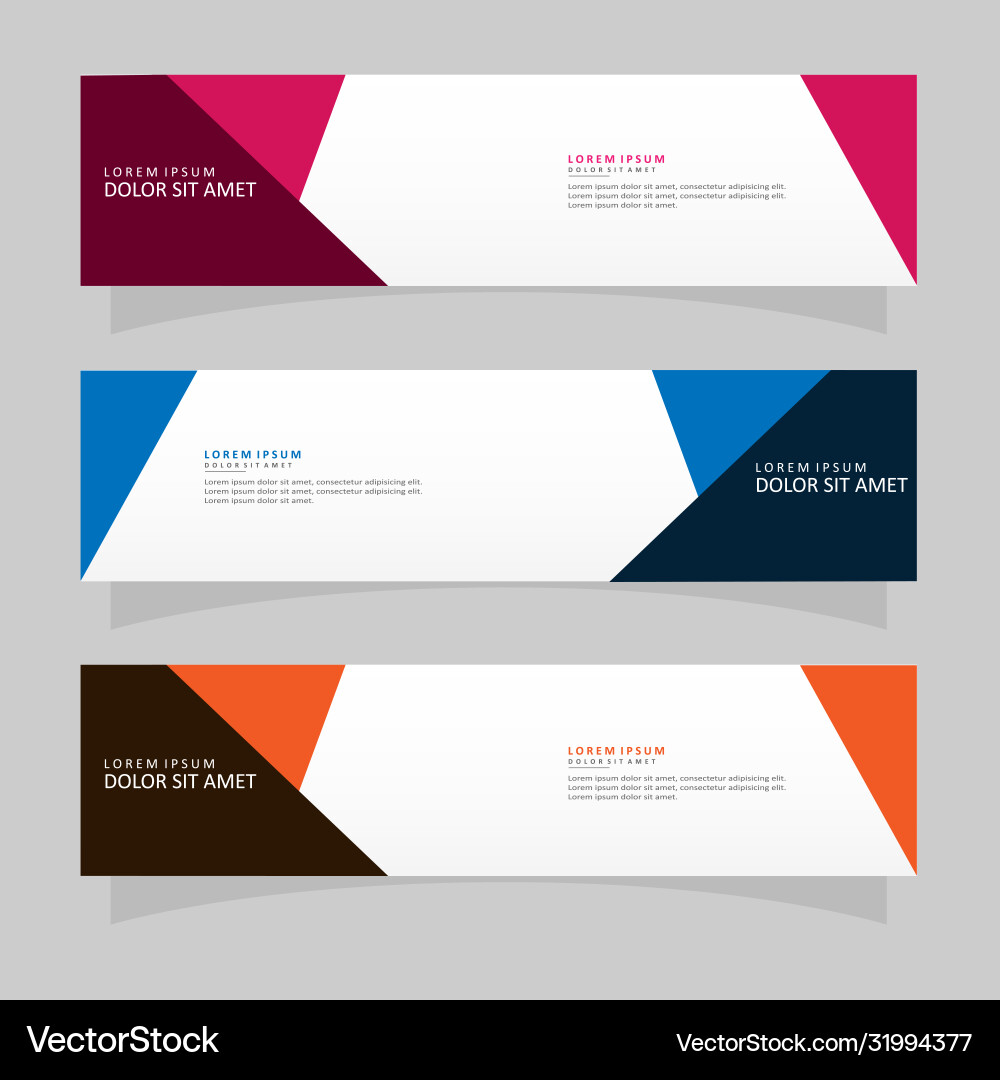 Abstract design banner web template Abstract design banner web template vector image