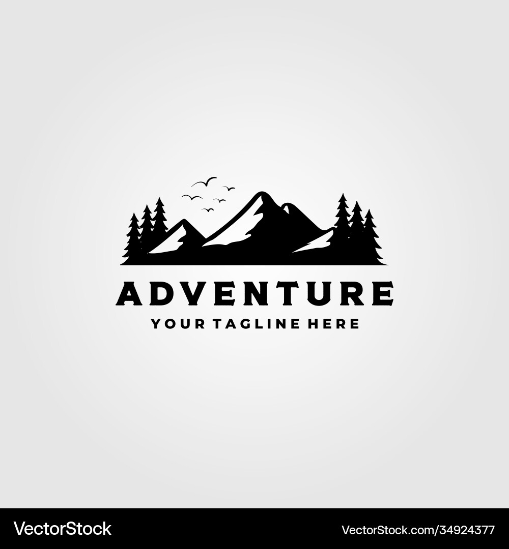 Berglandschaft Logo vektorbild
