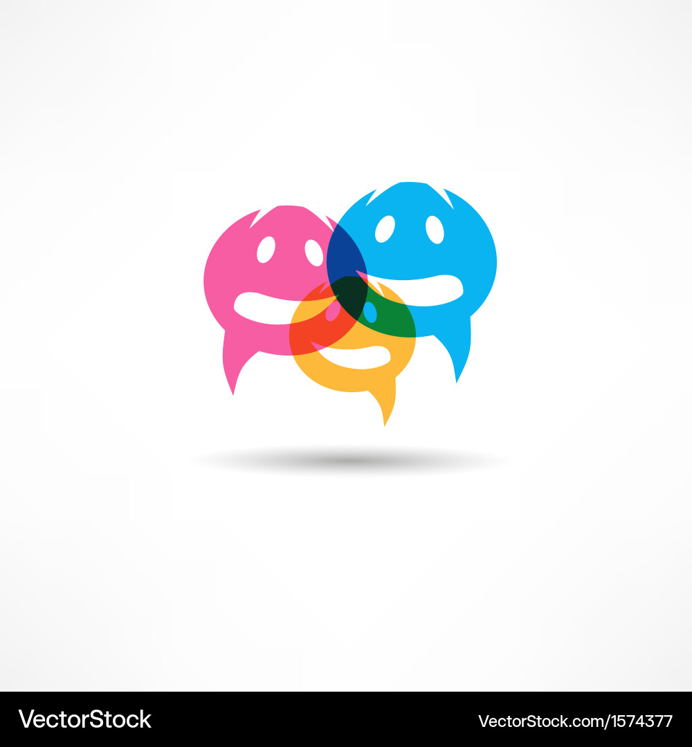 Dialog speech bubbles vector image