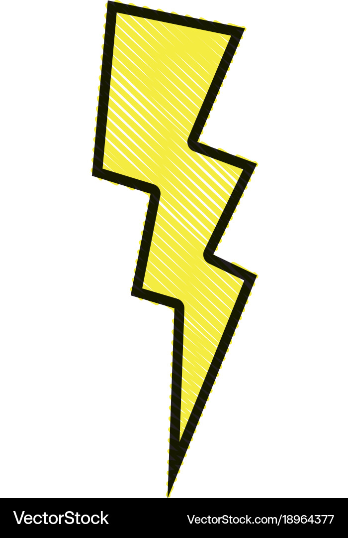 Grated thunder weather patch style design Vector Image