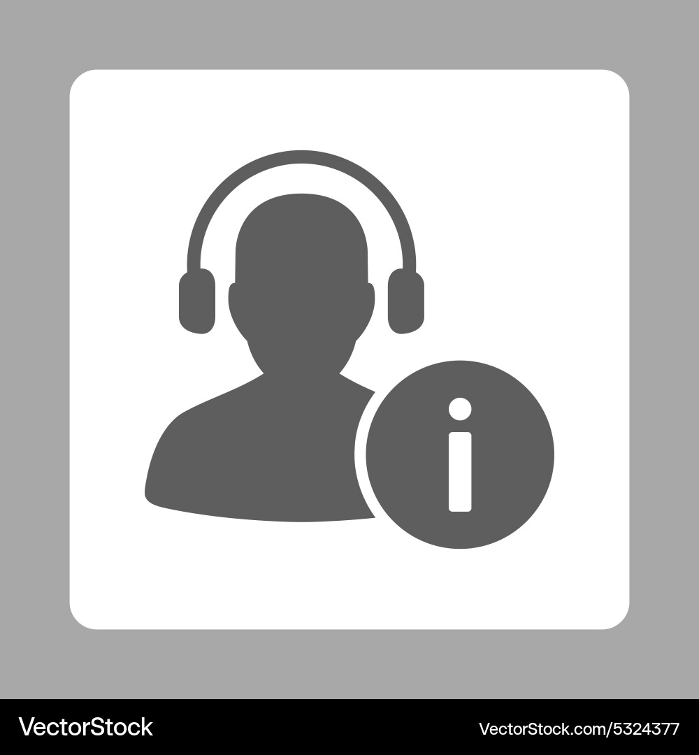 Help desk icon from commerce buttons overcolor set vector image