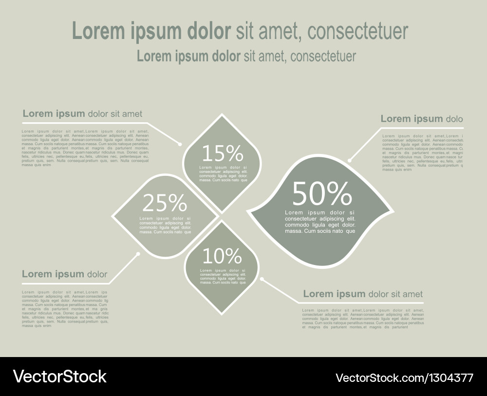 Modern Data Presentation Template vector image
