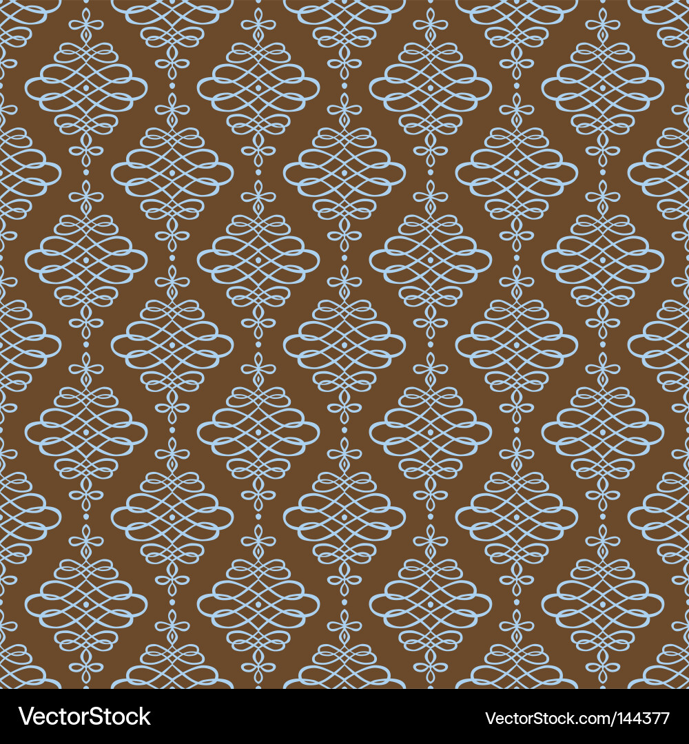 Ornate Filigree Loop Pattern Vector Image