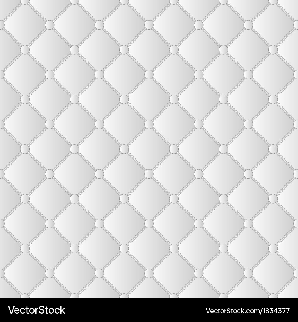 Quilted White Pattern Background Royalty Free Vector Image