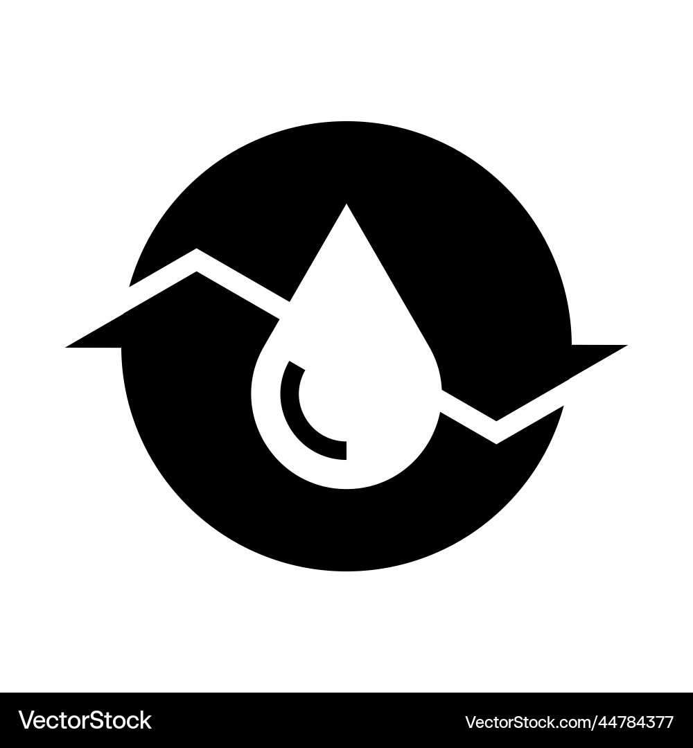 Recycle Wasser isolierte Icon Badge Logo Recycle Wasser isolierte Icon Badge Logo vektorbild
