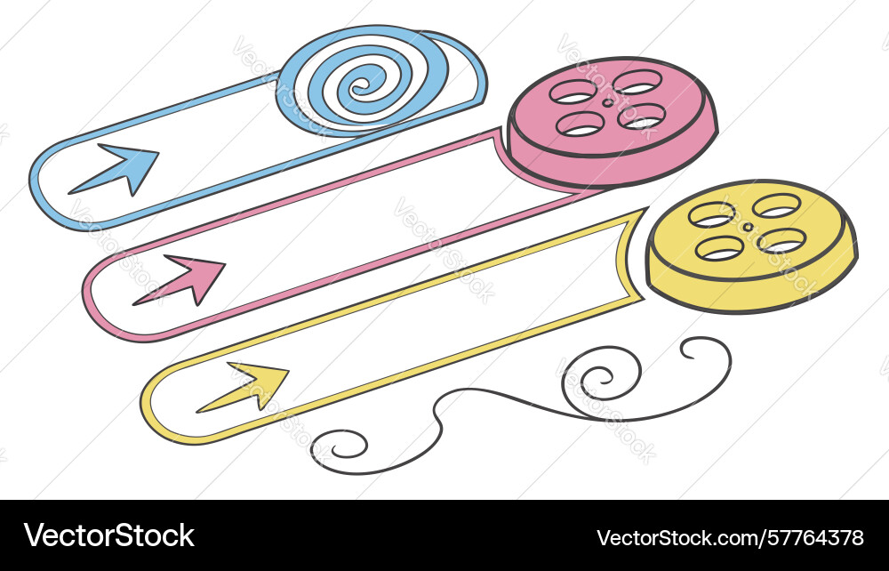 Abstract flowing connections data stream icon vector image