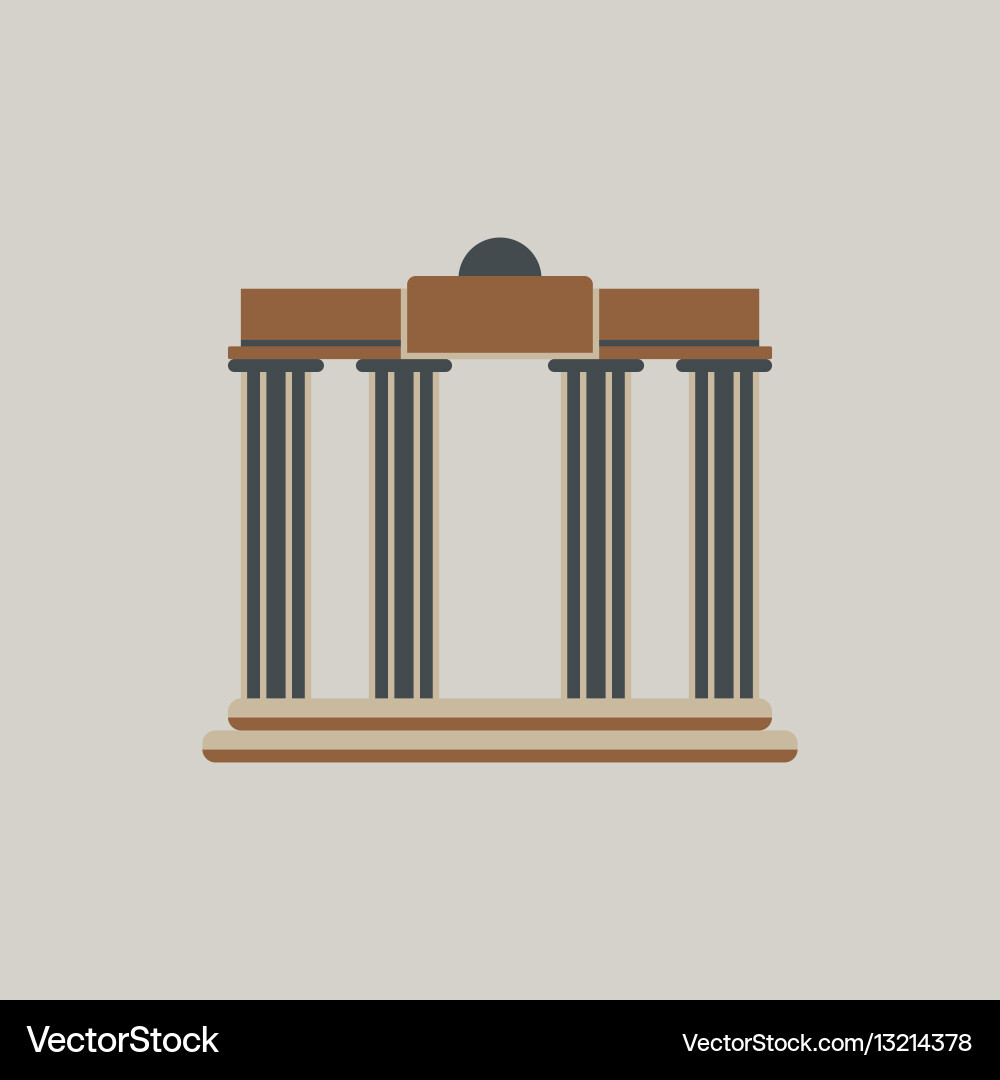 Architecture greek columns Vector Image