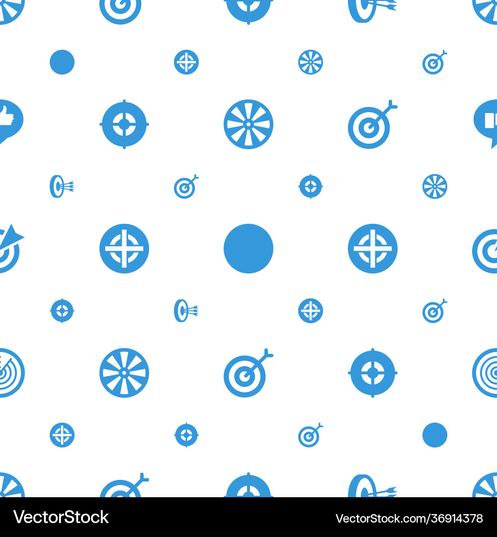 Dartboard icons pattern seamless white background Vector Image