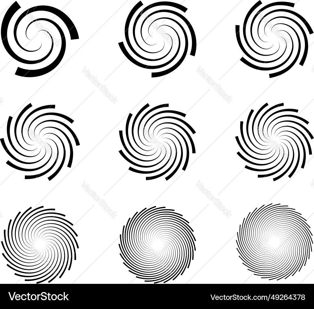 Spiral and swirl motion twisting circles design Spiral and swirl motion twisting circles design vector image