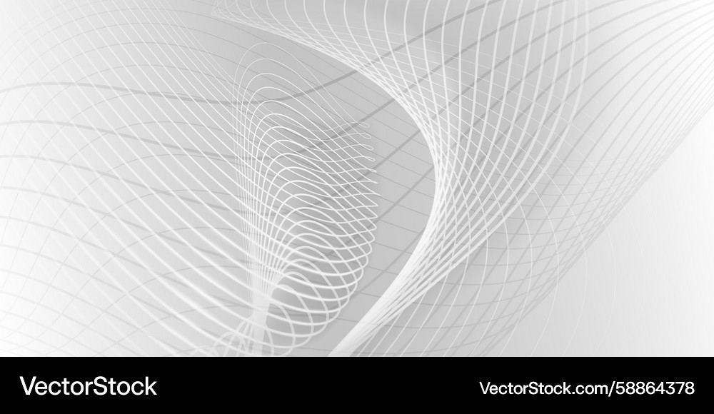 White curved lines create a dynamic abstract Vector Image