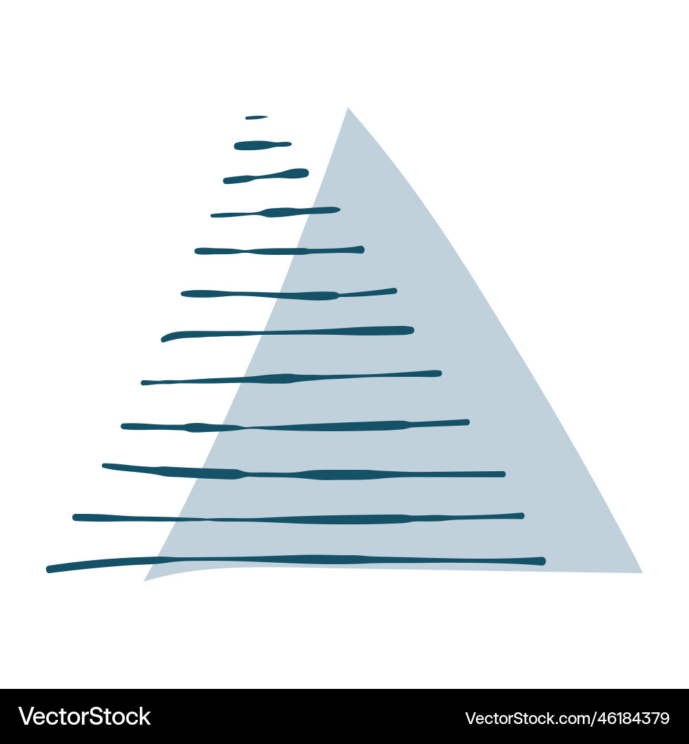 Abstract triangular line elements vector image