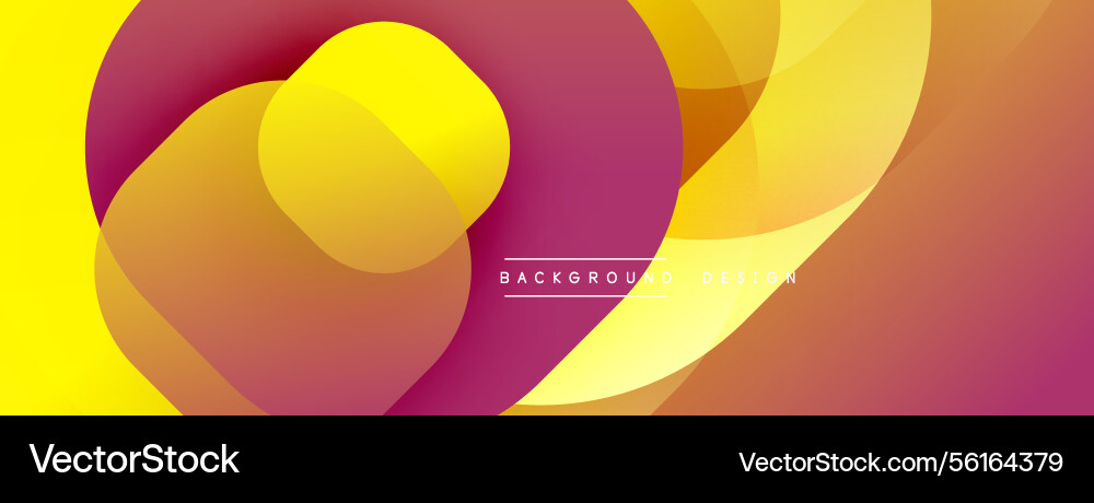 Abstract vibrant design overlapping shapes create Abstract vibrant design overlapping shapes create Vector Image