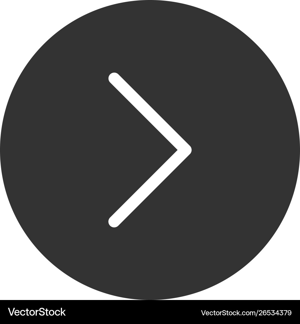 Arrow icon in modern style for web site Vector Image