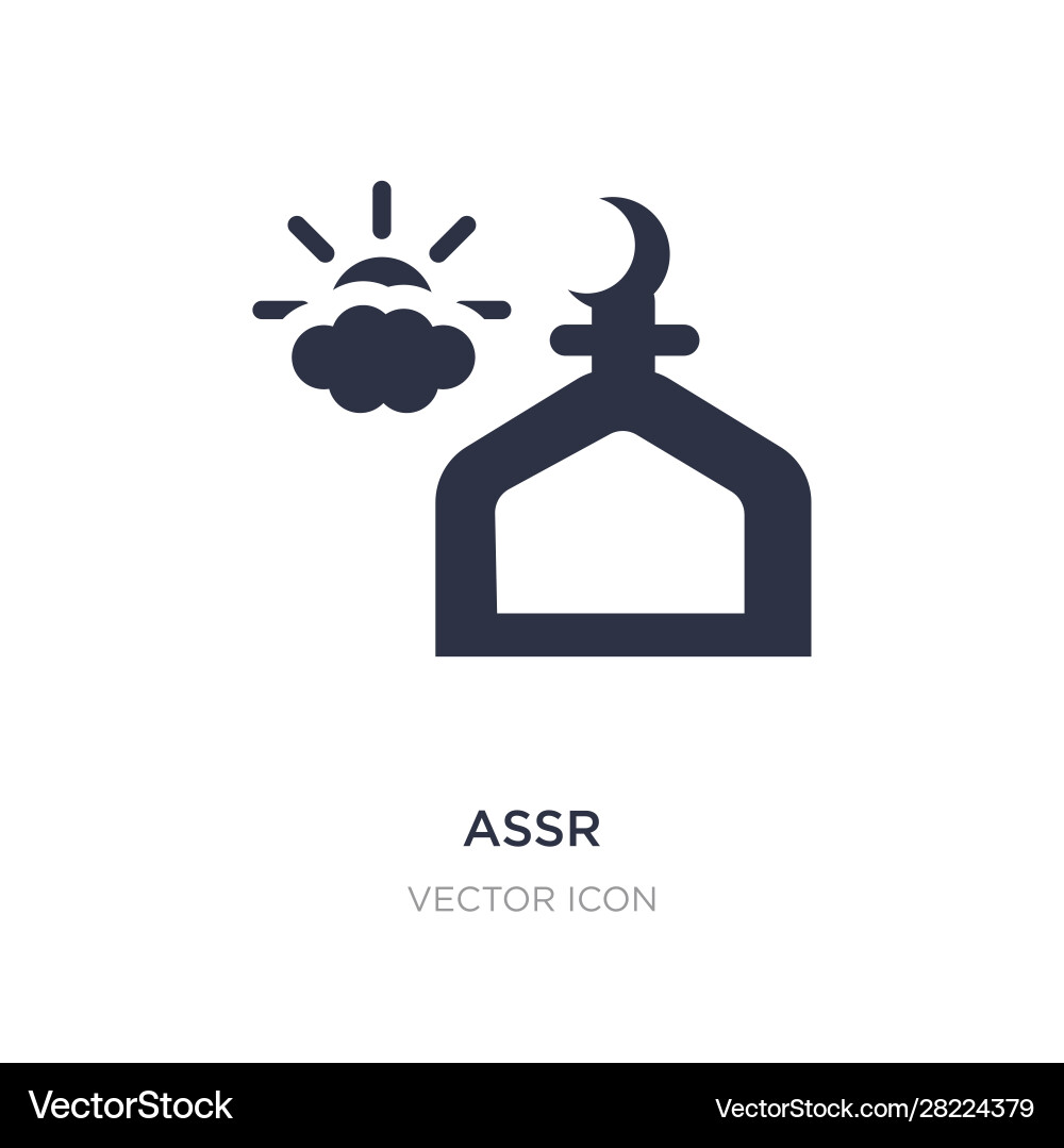 Assr icon on white background simple element from Vector Image