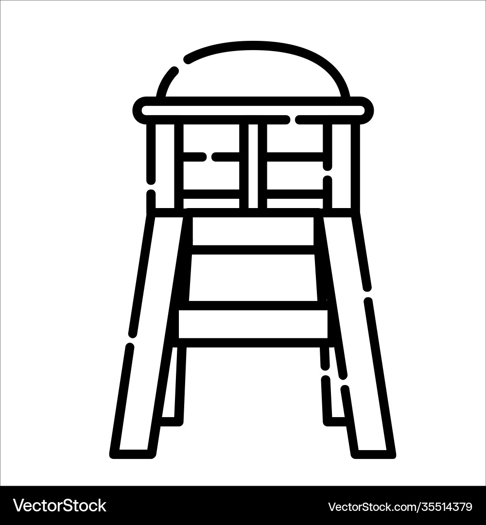 Baby chair icon design clip art line style Baby chair icon design clip art line style vector image