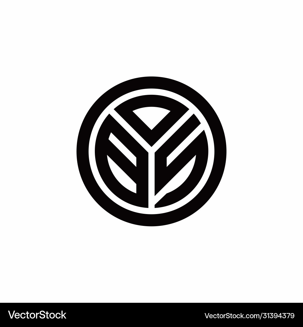 Bs Monogramm Logo mit Kreisumriss Design Bs Monogramm Logo mit Kreisumriss Design vektorbild