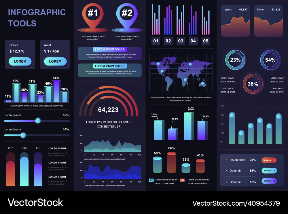 Bundle infographic ui ux kit elements Bundle infographic ui ux kit elements vector image