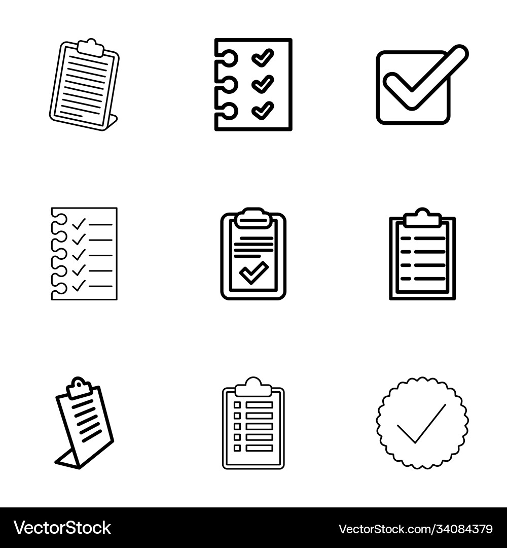Checkbox icons vector image