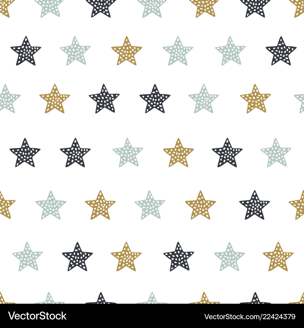 Childish seamless pattern with stars creative Childish seamless pattern with stars creative vector image