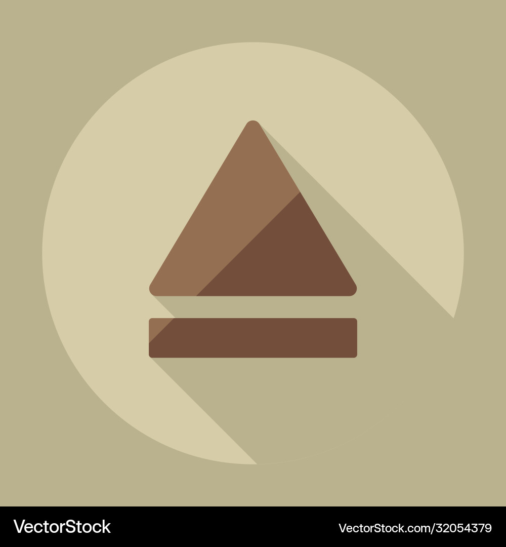Flat modern design with shadow icon player Flat modern design with shadow icon player Vector Image