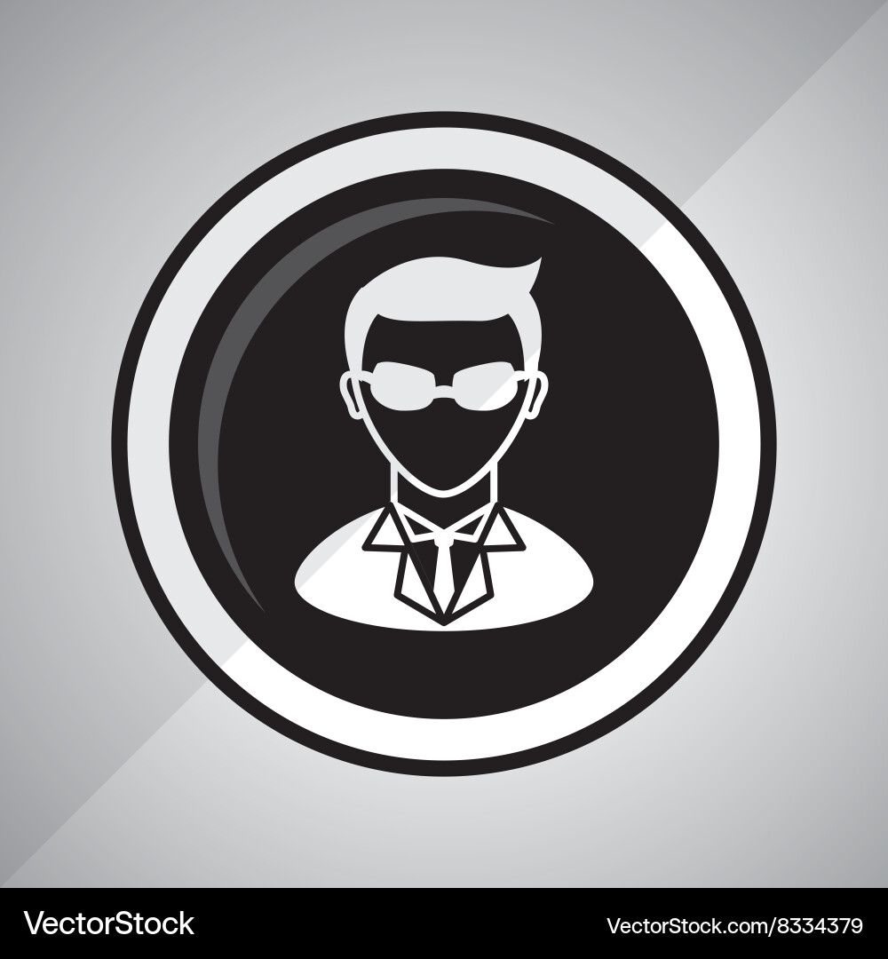 Hacker icon design vector image