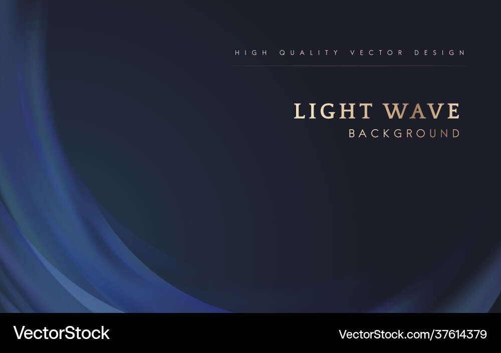 Light wave border background vector image