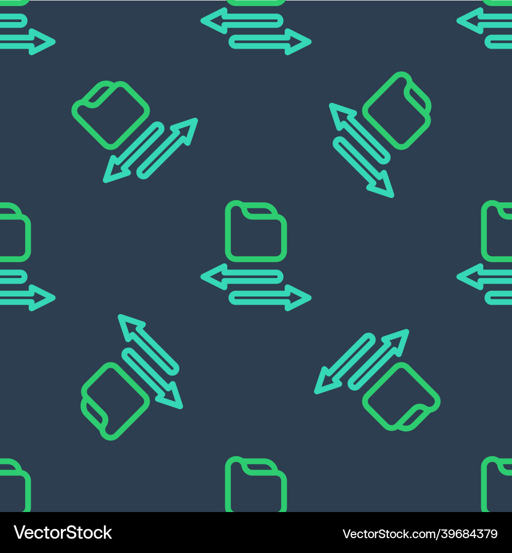 Line transfer files icon isolated seamless pattern Line transfer files icon isolated seamless pattern vector image