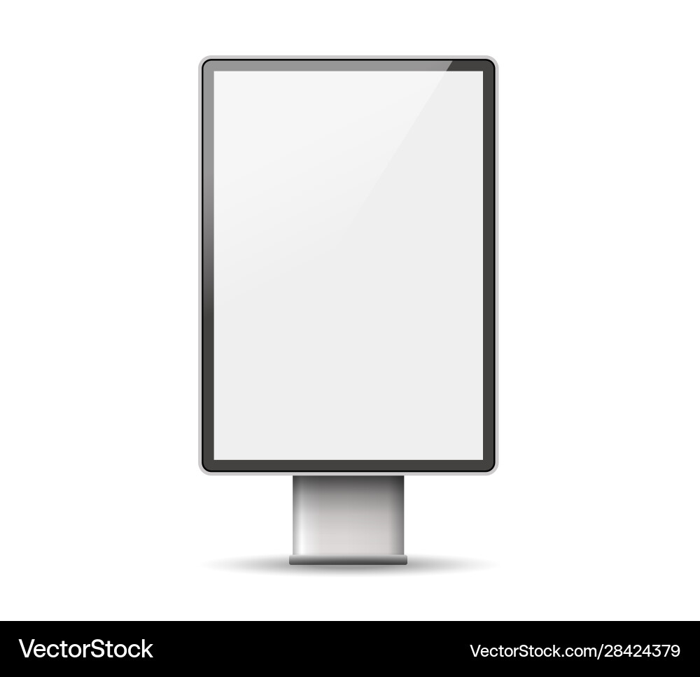 Realistic light box Royalty Free Vector Image - VectorStock