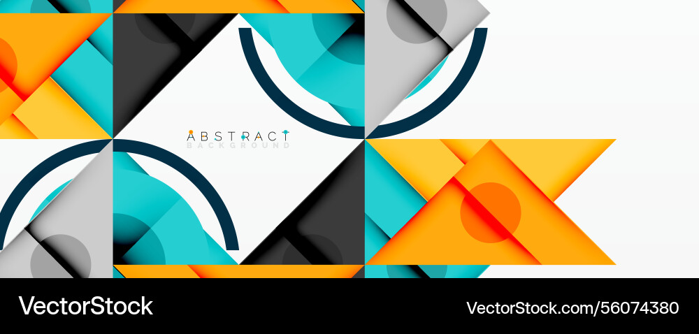 Abstract geometric composition with intersecting Abstract geometric composition with intersecting vector image