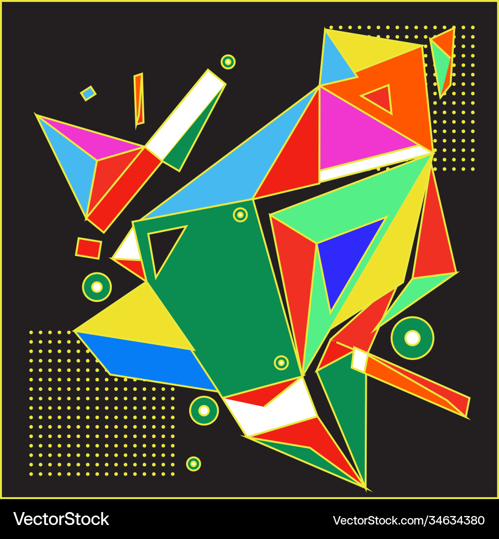 Abstract modern triangles background pattern vector image