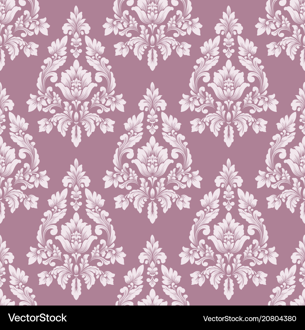 Elegant Damask Pattern Vector Image