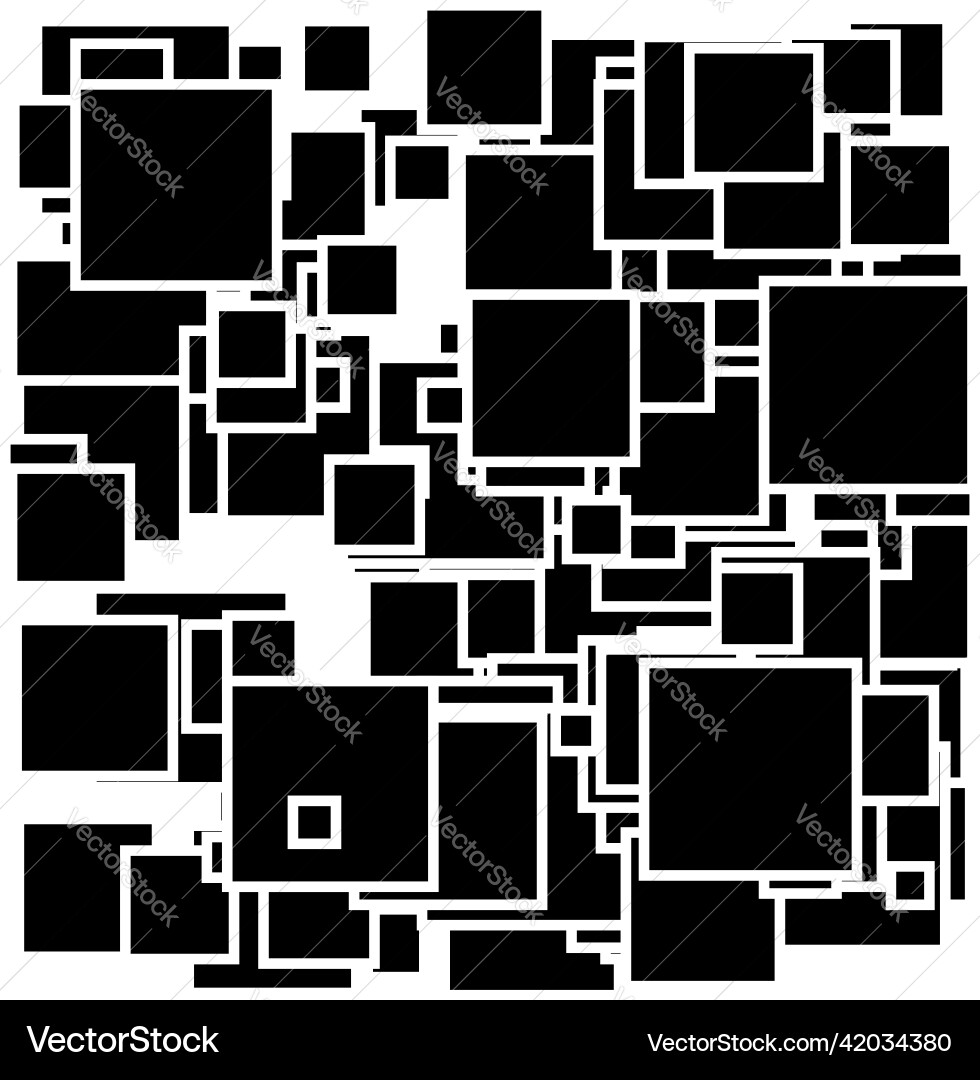 Random scattered squares pattern texture element Random scattered squares pattern texture element vector image