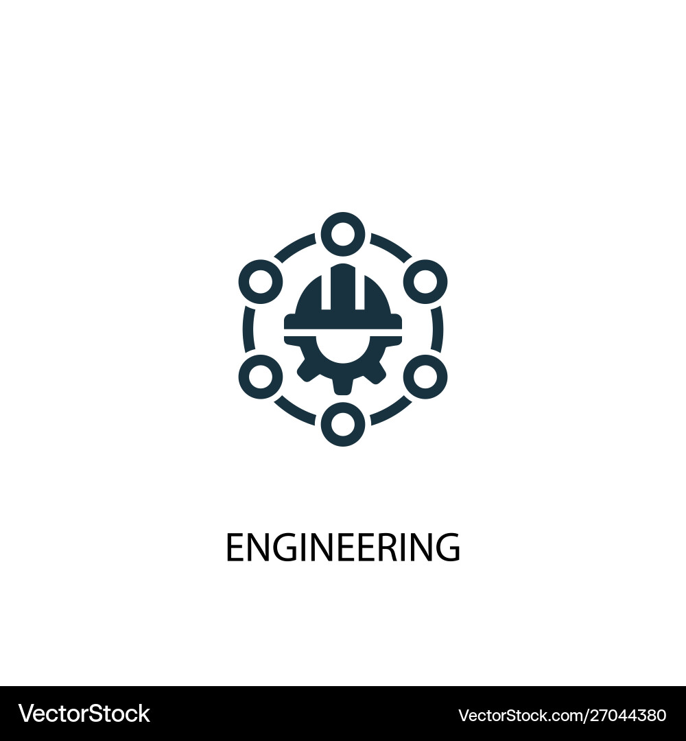 Technischer Helm Icon Vektorbild