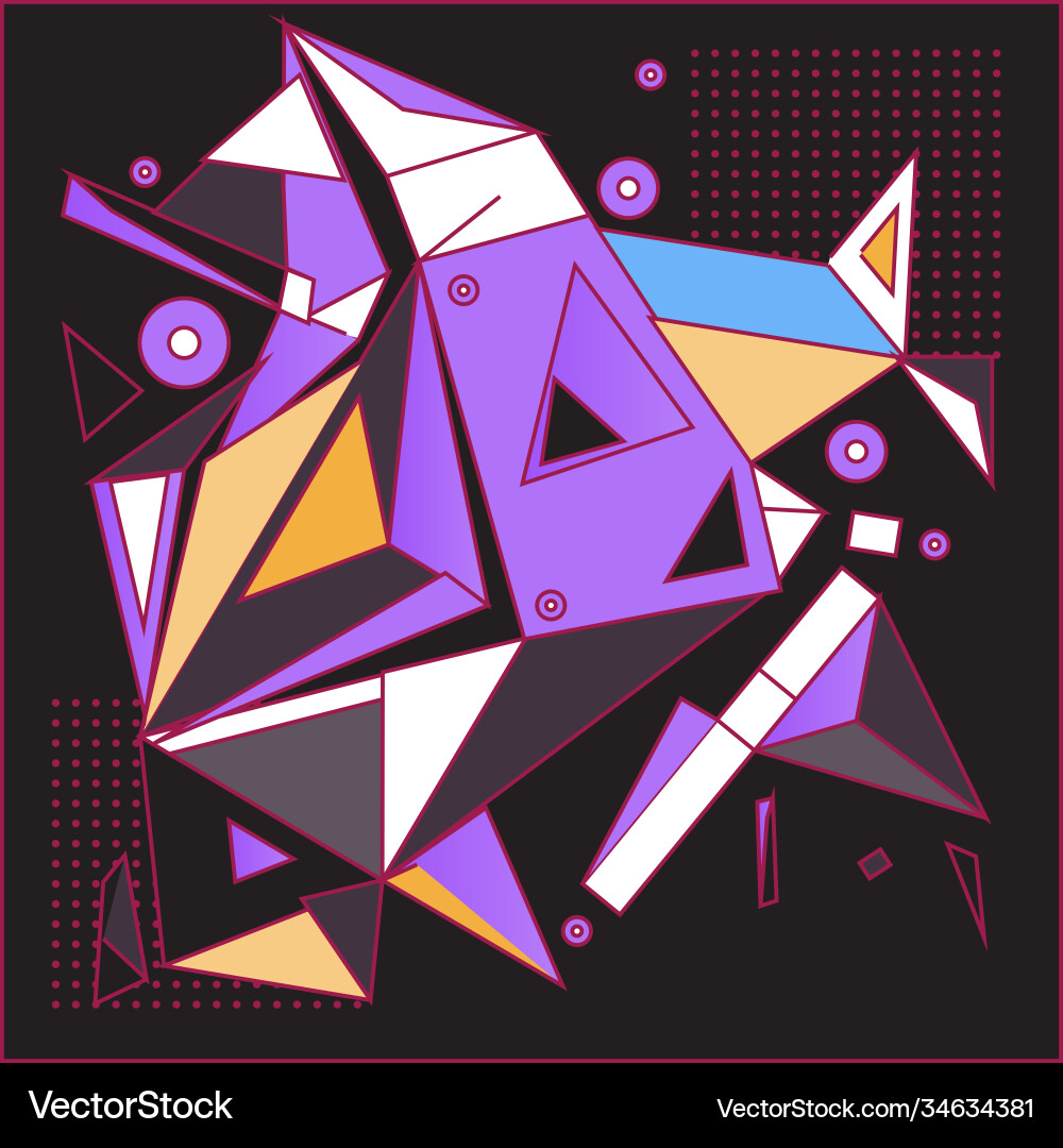 Abstract modern triangles background pattern Vector Image