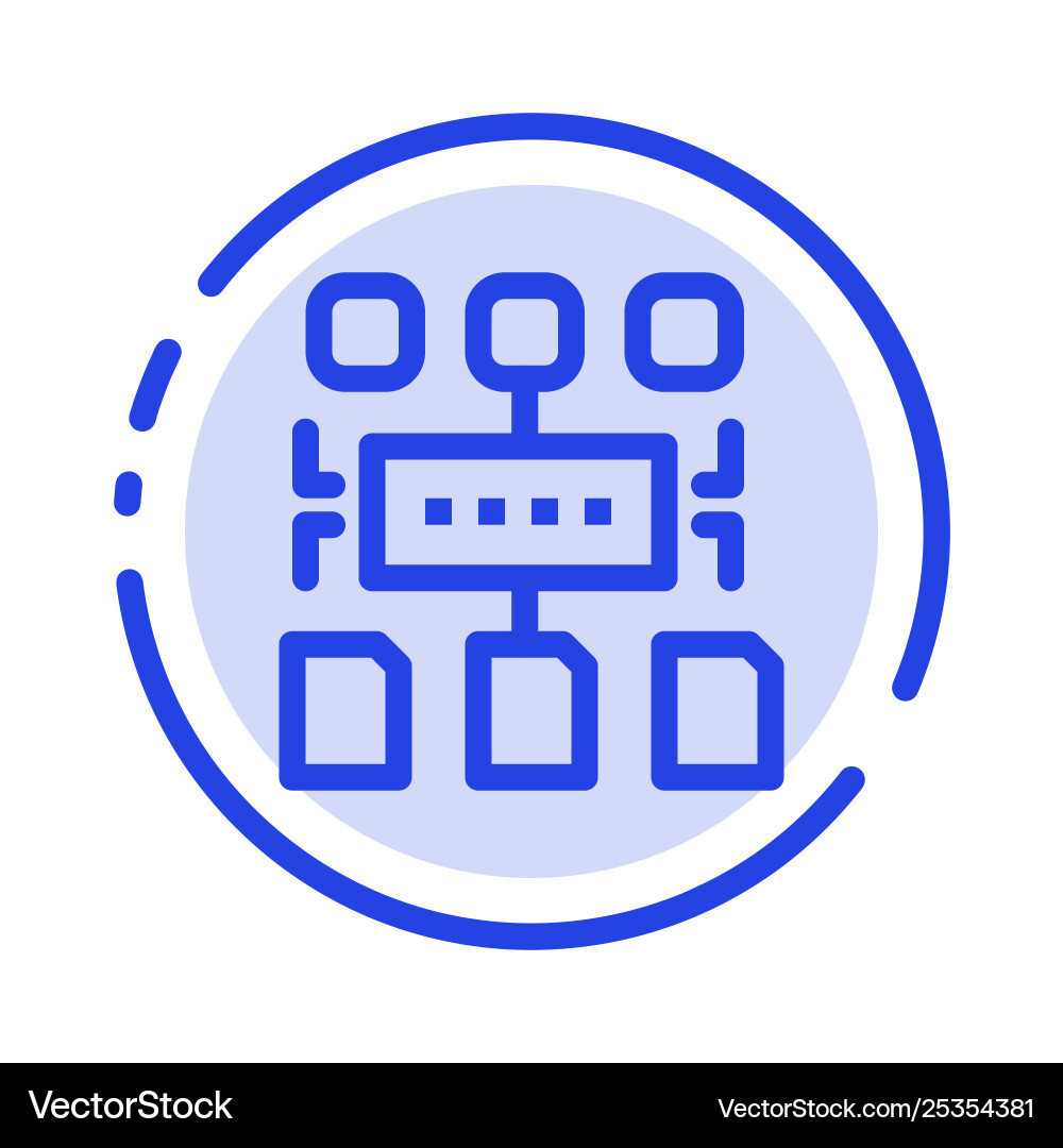 Algorithm Programm Benutzer Dokument blau gestrichelte Linie Algorithm Programm Benutzer Dokument blau gestrichelte Linie vektorbild