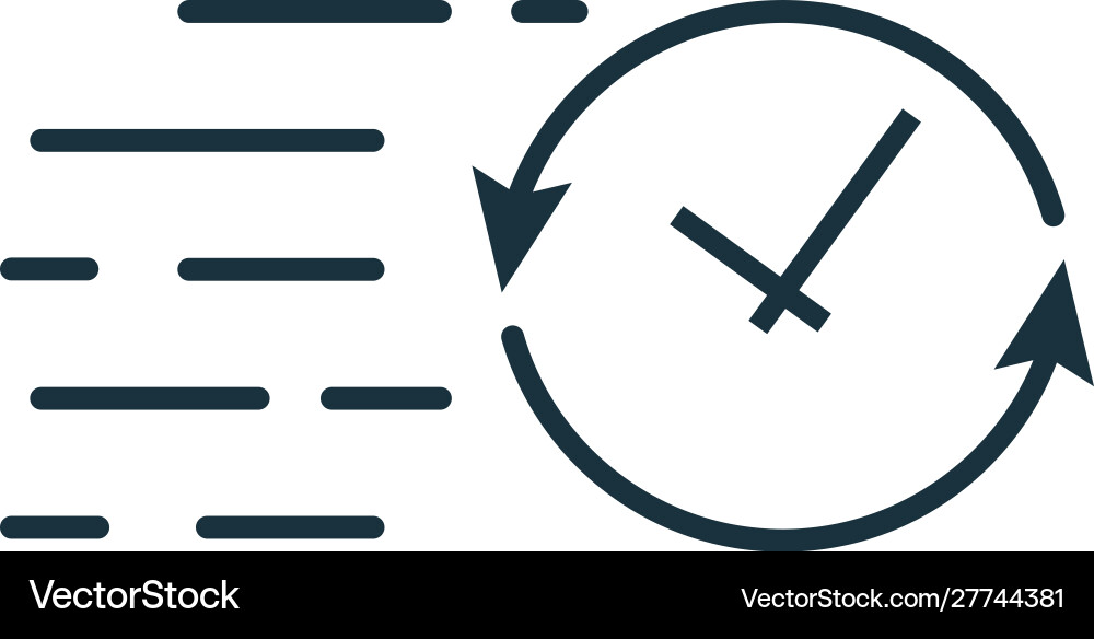 Deadline icon simple element from startup icons vector image