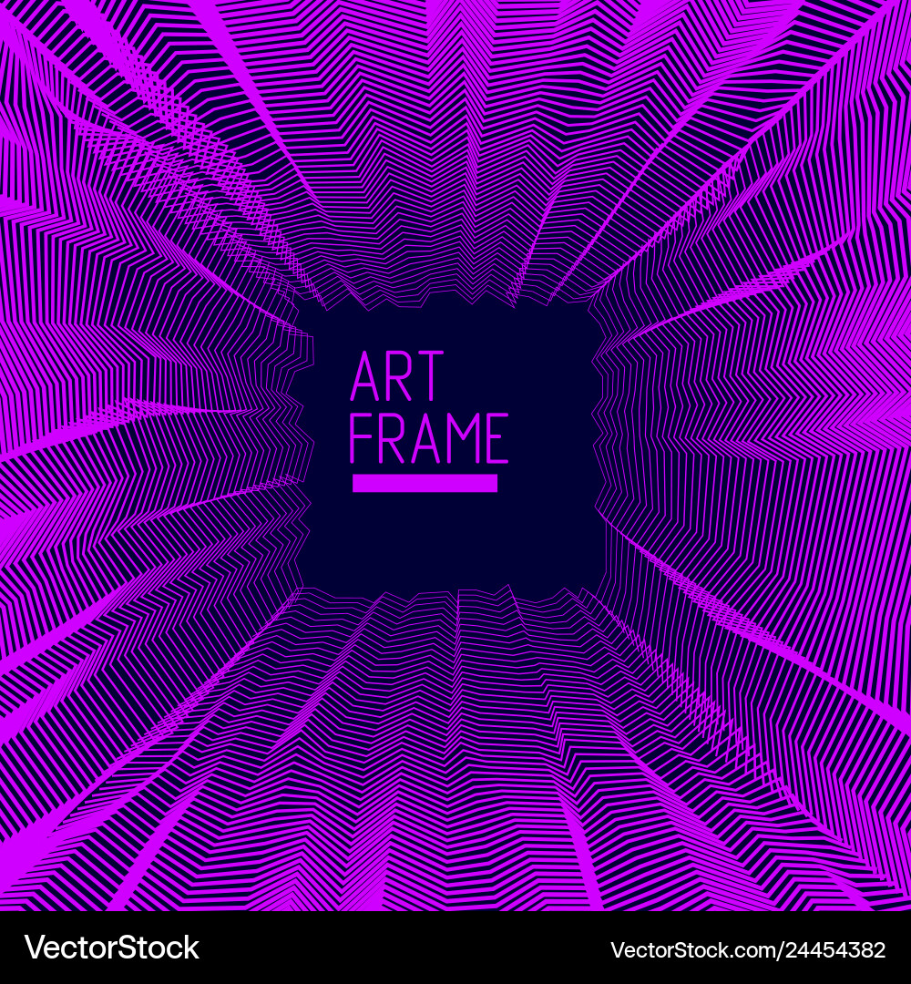 Abstract artistic background for design linear 3d Abstract artistic background for design linear 3d vector image