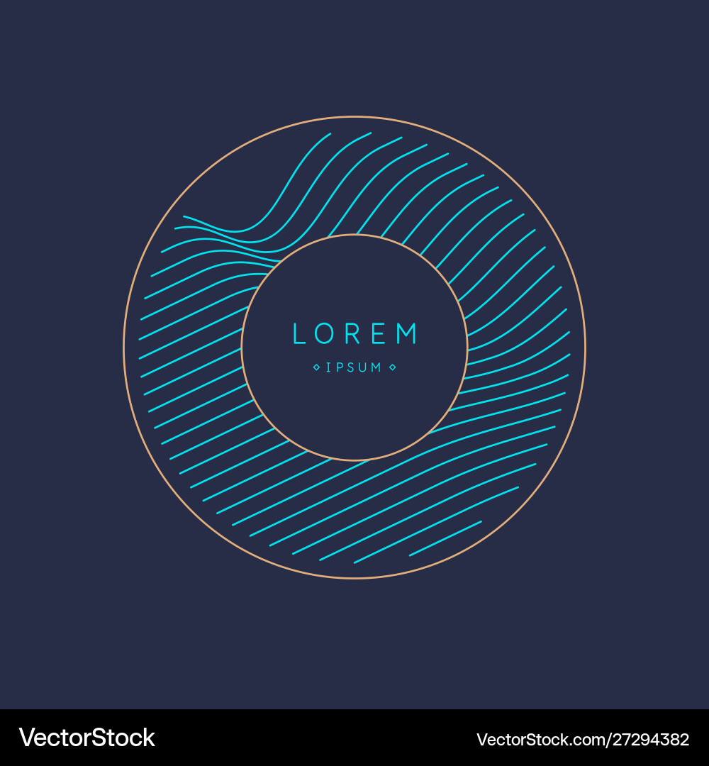 Abstract background with dynamic waves vector image