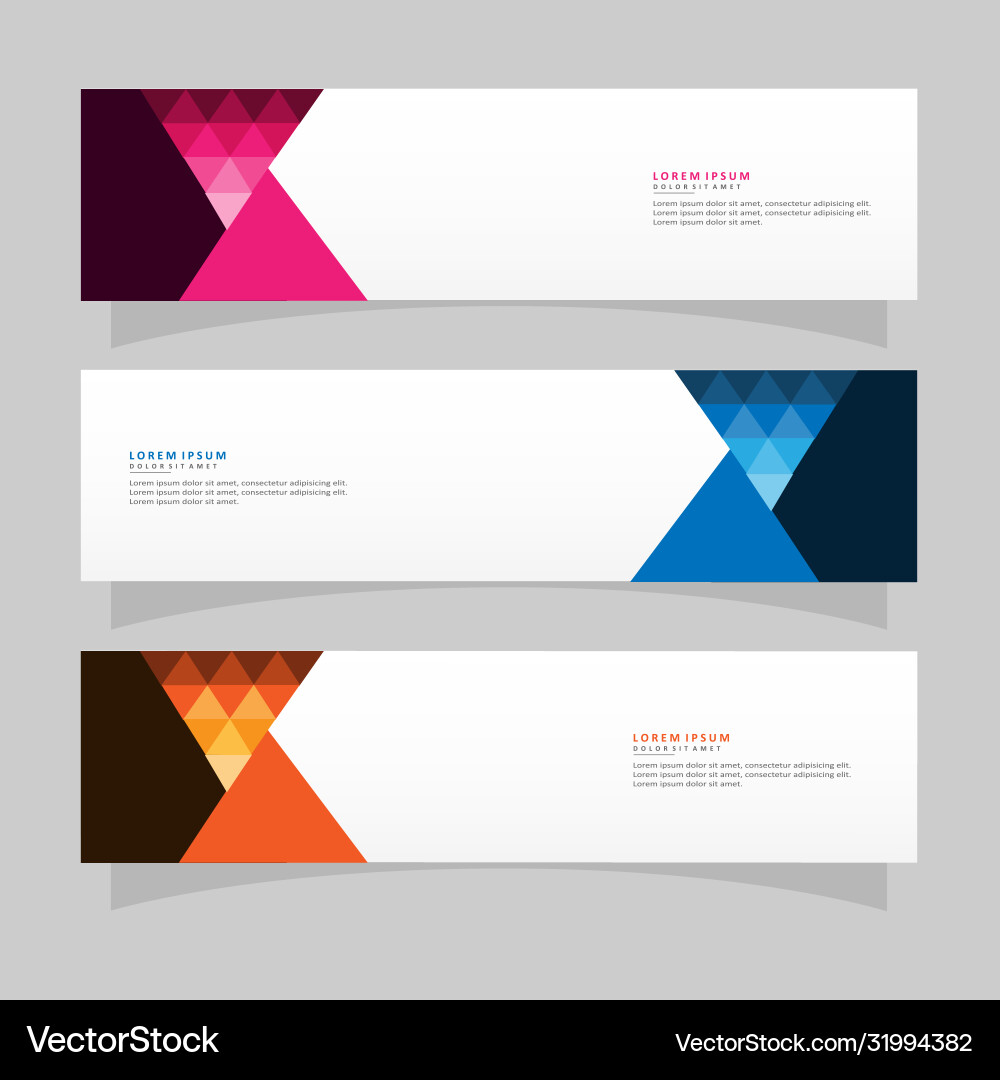 Abstract design banner web template Vector Image