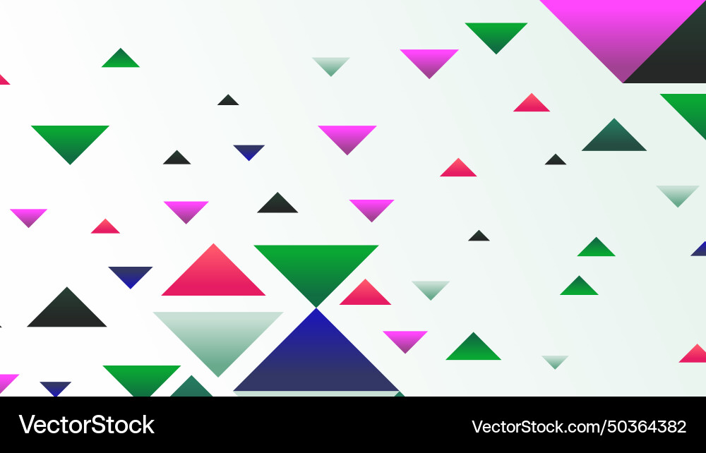 Abstract geometric shapes background with triangle Vector Image