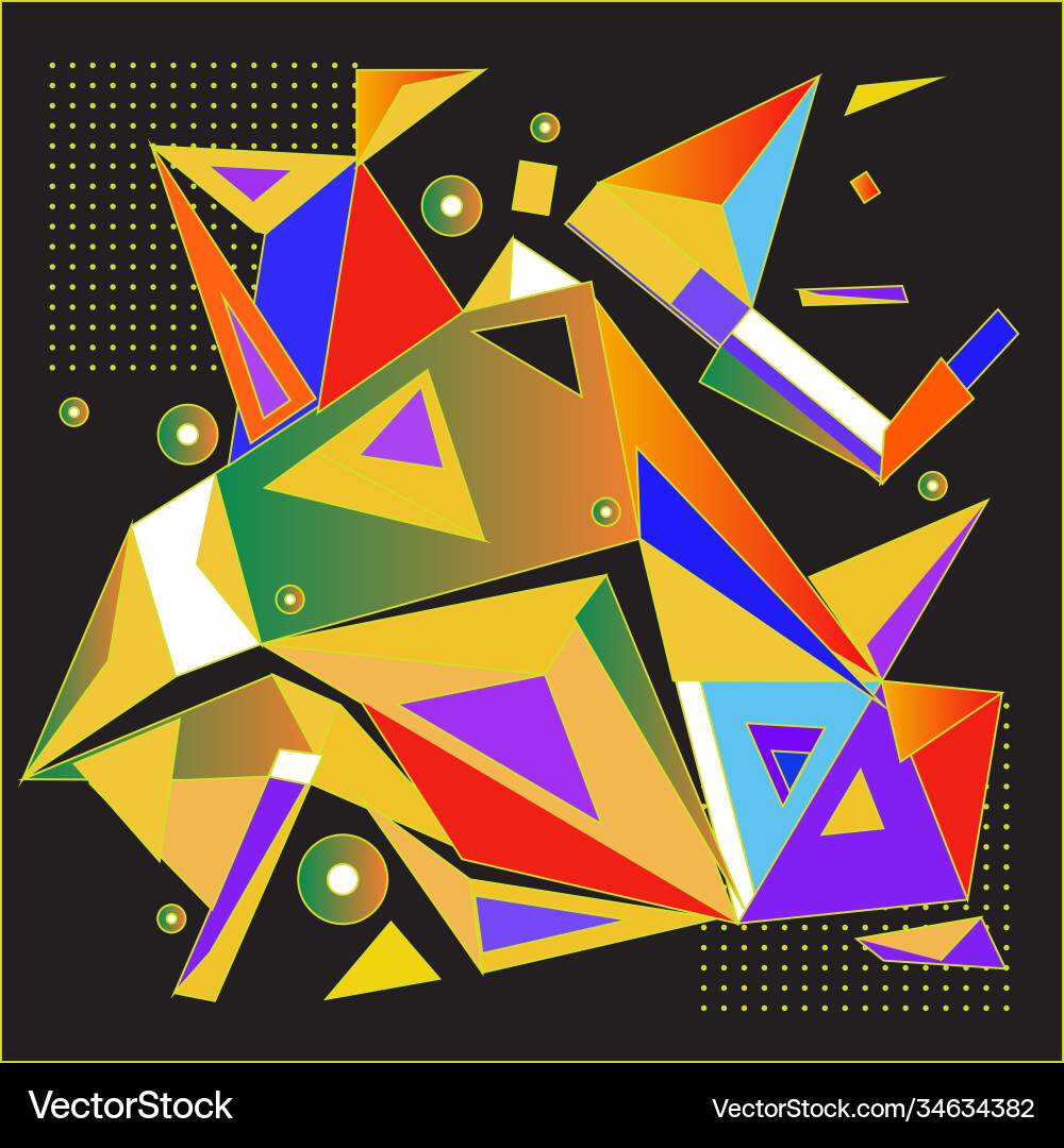 Abstract modern triangles background pattern vector image